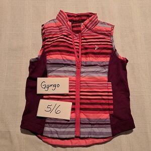 Gymboree Gymgo girls size small or 5-6 activewear striped vest